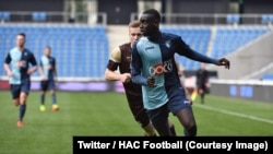 Samba Diop jeune joueur du Havre Athletic club décédé, Havre, France, 6 avril 2018. (Twitter/HAC Football)