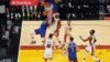 Aaron Gordon des Denver Nuggets fait un dunk contre le Miami Heat lors du troisième match des Finales NBA, Miami le 7 juin 2023.