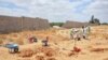 Wafanyakazi wa wizara ya sheria wakichimba eneo linalodhaniwa kuwa kaburi la watu wengi katika mji wa Tarhouna, Libya. Juni 23, 2020. Picha ya AP
