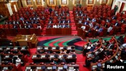 FILE - A general view shows Kenyan lawmakers inside the Parliament building in Nairobi, Kenya, June 15, 2023.