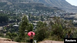 Mji wa Lalibela uliyopo jimbo la Amhara, Ethiopia. Picha ya maktaba