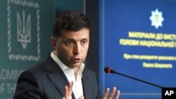 Le Le président de l' Ukraine Volodymyr Zelensky à Kieve le 23 juillet, 2019.