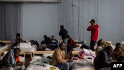 Estudantes africanos refugiados na Polónia, 28 Fevereiro 2022