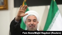 Le président iranien Hassan Rohani, 17 juin 2013.