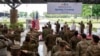 美軍與菲律賓軍隊2022年3月28日在馬尼拉舉行聯合軍演的開幕式。 （路透社）