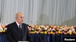Le président algérien Abdelmadjid Tebboune prête serment à Alger, Algérie, le 19 décembre 2019. 