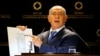 Netanyahu Shows Off Trump's Map of Israel with Golan Heights