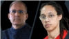 Paul Whelan (kiri) dan Brittney Griner, dua warga negara AS yang masih ditahan di Rusia (foto: dok). 