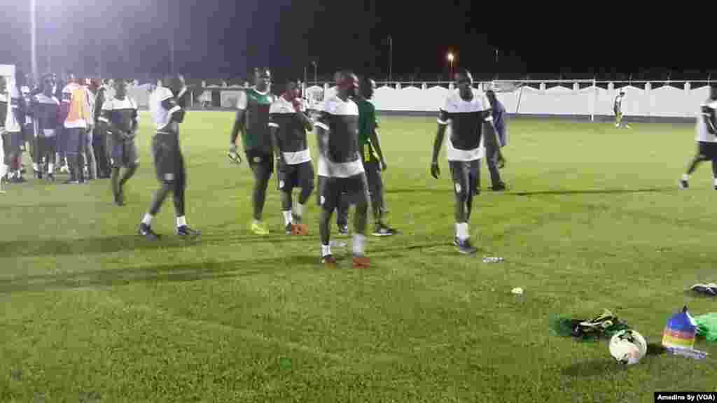 Timu ya Senegal Bongoville, Januari 12, 2017 (VOA/Amedine Sy)