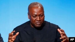 Le président ghanéen John Dramani Mahama