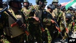 Kikosi cha tatu cha maafisa wa Kenya kikiwasili kwenye uwanja wa ndege wa Toussaint Louverture mjini Port-au=Prince, Januari 18, 2025. Picha ya AFP