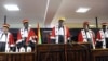 Le président de la Cour constitutionnelle de Guinée Kelefa Sall, le 31 octobre 2015.