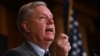 共和黨聯邦參議員格雷厄姆（Sen. Lindsey Graham, R-SC）2019年12月9日在記者會上發言。(資料圖片）