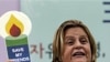 美議員在中國駐韓大使館前抗議