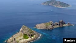 尖閣諸島。(中國稱釣魚島）