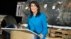  U.S. Ambassador to the U.N. Nikki Haley speaks in front of recovered segments of an Iranian rocket during a press briefing at Joint Base Anacostia-Bolling, Dec. 14, 2017, in Washington. Haley says "undeniable" evidence proves Iran is violating internatio