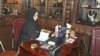 A Saudi saleswoman works at a jewellery shop in Jeddah January 9, 2012. 
