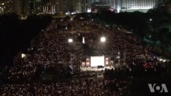 香港18萬人參加六四燭光晚會