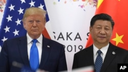 特朗普和習近平 2019年6月29日在G20 峰會上。