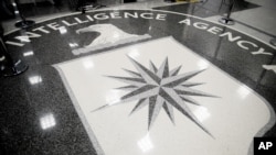 Dans le hall de la CIA à Langley, en Virginie, le 21 janvier 2017.