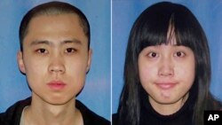 洛杉磯兩名被害中國留學生(資料圖片)