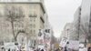 Maandamano ya People's March mjini Washington.