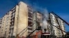 Aftermath of a Russian missile attack in the town of Uman