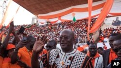 Roch Kaboré, vainqueur au premier tour de la présidentielle (AP Photo/Theo Renaut)