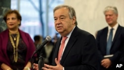 Antonio Guterres à l'ONU le 3 janvier 2017.