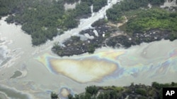 Une fuite de pétrole près de Port Harcourt au Nigéria