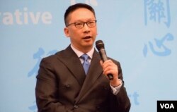 律政司司長袁國強。(美國之音湯惠芸)