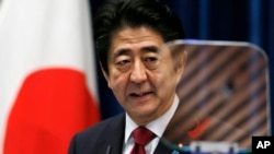 日本首相安倍晉三。