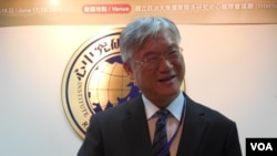 台灣陸委會主任委員夏立言(美國之音趙婉成拍攝)