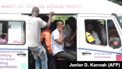 Une camionnette "Esprit de mort", Kinshasa, le 1er juillet 2013