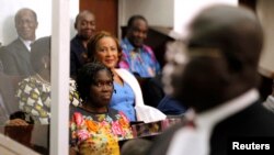 L'ex-première dame ivoirienne, Simone Ggagbo, lors de son procès à la cour d'assise d'Abidjan.