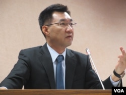 台灣執政黨國民黨立委江啟臣(美國之音張永泰拍攝)
