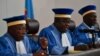 Noel Funga, moko na ba zuzi mitano ya Cour constitutionnelle, azali koloba, na Kinshasa, 15 janvier 2019.