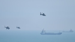 中國軍隊又舉行大規模演習連兩日在台灣南部海空聯訓