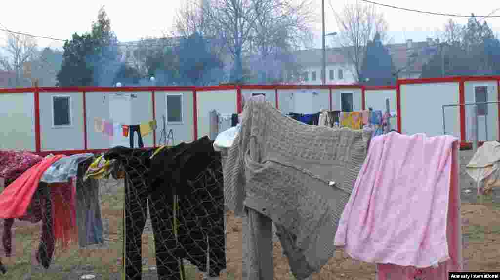  Container homes at Harmanli refugee reception center, Bulgaria. 