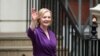Liz Truss devant le siège du Parti conservateur à Londres, en Grande-Bretagne, le 5 septembre 2022. 