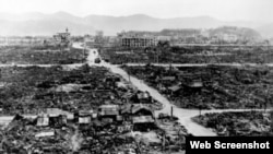 長崎原子彈爆炸後的景況(資料圖片)