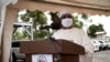 FILE - Mahamat Saleh Annadif, special representative of United Nations Multidimensional Integrated Stabilization Mission in Mali, gives a speech during the inauguration of the new headquarters of joint force G5 Sahel, in Bamako, June 3, 2020.