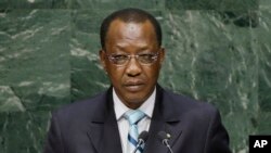 Le président tchadien driss Deby devant l'Assemblée générale de l'Onu, septembre 2014.
(AP Photo/Frank Franklin II, File)
