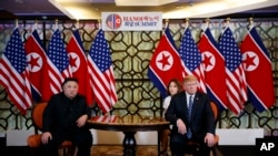 美國總統特朗普和北韓領導人金正恩在越南河內舉行會晤。 （2019年2月28日）