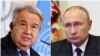 L'Ukraine au programme de la rencontre entre Poutine et Guterres