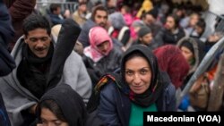 Des migrants en Macédoine...destination finale: l'Allemagne