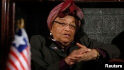 La présidente libérienne Ellen Johnson-Sirleaf.