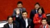 蘇嘉全（中）2016年2月1日當選台灣立法院長（美聯社）