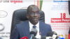 Le Ministre de la santé Abdoulaye Diouf Sarr annonçant le premier cas de coronavirus au Sénégal, le 1er mars 2020. (VOA/Seydina Abe Gueye)