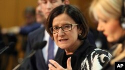 Johanna Mikl-Leitner, ministre de l'Intérieur de l'Autriche.
